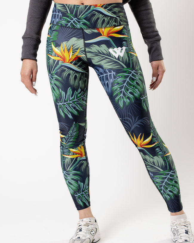 Leggings de puissance des fleurs